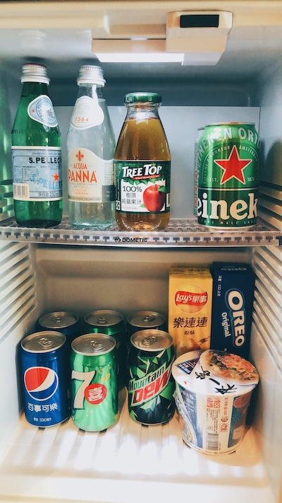 冰箱裡的飲料