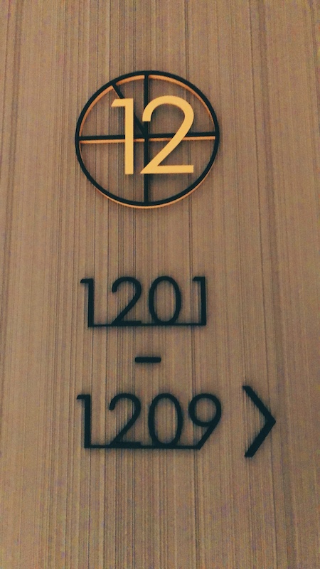 台北時代寓所樓層走道標示